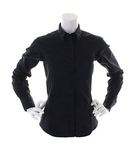 Kustom Kit KK388 - Womens City Business Shirt LS Black