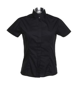 Bargear KK736 - Bargear™ Mandarin Collar Shirt Lady Schwarz