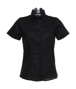 Kustom Kit KK360 - Women's workplace Oxford blouse short sleeved Black