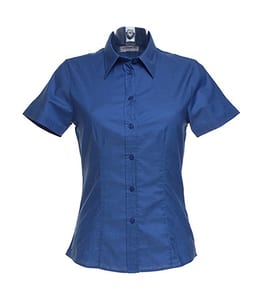Kustom Kit KK360 - Women's workplace Oxford blouse short sleeved Italian Blue