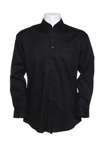 Kustom Kit KK105 - Corporate Oxford shirt long sleeved Black