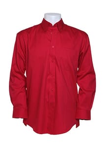 Kustom Kit KK105 - Corporate Oxford shirt long sleeved Red
