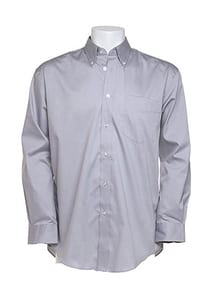 Kustom Kit KK105 - Corporate Oxford shirt long sleeved Silver Grey