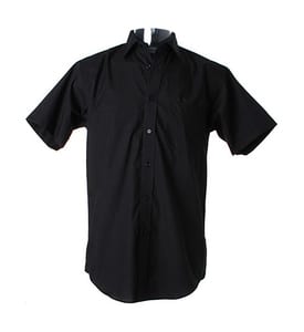 Kustom Kit KK102 - Business shirt short sleeved Black