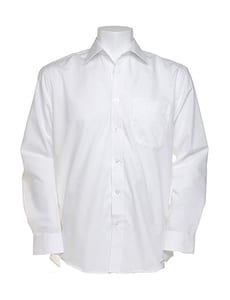 Kustom Kit KK104 - Business Shirt LS Weiß
