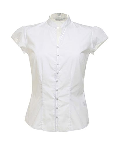 Kustom Kit KK727 - Women's continental blouse mandarin collar cap sleeve