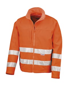 Result Safe-Guard R117X - Softshell Jacke mit Reflektoren Fluorescent Orange