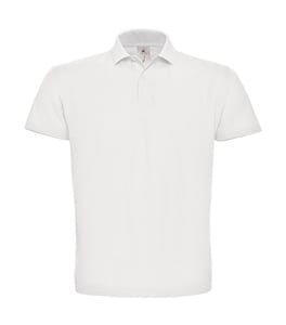 B&C ID.001 - Piqué Polo Shirt White