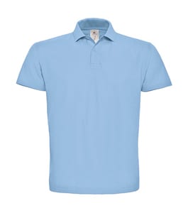 B&C ID.001 - Piqué Polo Shirt Light Blue