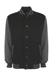 FDM FV001 - College Jacket Black/Charcoal