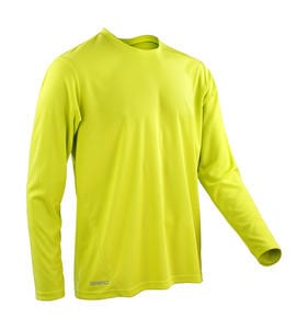 Spiro S254M -  quick dry long sleeve t-shirt Lime Green