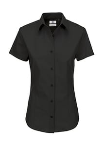B&C Heritage SSL Women - Ladies` Heritage Poplin Shirt - SWP44 Black