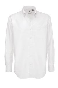 B&C SMO01 - Oxford Hemd LA Weiß