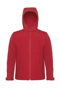 B&C Hooded Softshell Kids - Hooded Softshell Kids Red