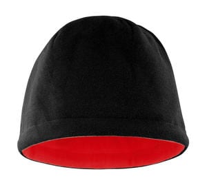 Result R374X - Reversible Fleece Skull Hat Black/Red