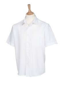 Henbury HB595 - Camisa de manga curta com tecido antibacteriano Branco