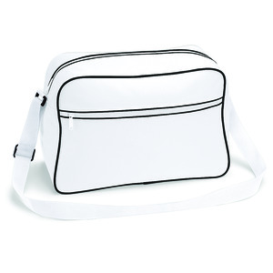 BagBase BG014 - Retro shoulder bag White/ Black