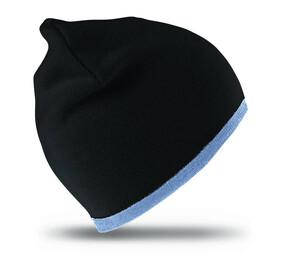 Result RC046 - Reversible fashion fit hat Black/ Sky