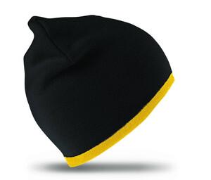 Result RC046 - Reversible fashion fit hat Black/ Yellow