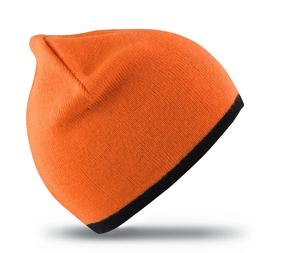 Result RC046 - Reversible Fashion Fit Mütze Bright Orange / Black