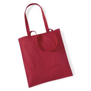 Westford mill WM101 - Baumwoll-Einkaufstasche Classic Red