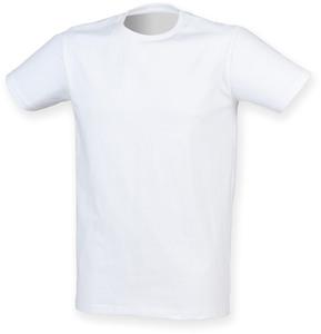 Skinnifit SFM121 - T-SHIRT HOMME EXTENSIBLE COL ROND Blanc