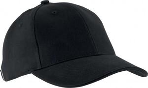 K-up KP011 - ORLANDO - MEN'S 6 PANEL CAP Black