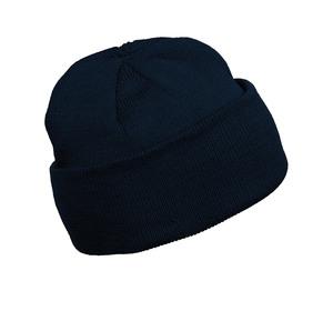 K-up KP031 - KNITTED TURNUP BEANIE Navy
