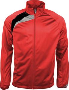 ProAct PA307 - JUNIORS TRACK TOP Sporty Red / Black / Storm Grey