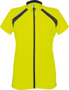 Proact PA448 - Damen Kurzarm FahrradshirtAMEN KURZARM FAHRADSHIRT Fluorescent Yellow / Black