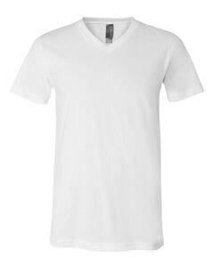 Bella+Canvas 3005 - Unisex Short Sleeve V-Neck Jersey T-Shirt White