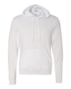 Bella+Canvas 3719 - Unisex Poly/Cotton Hooded Pullover Sweatshirt White