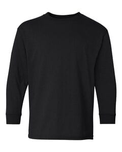 Gildan 5400B - Youth Heavy Cotton Long Sleeve T-Shirt Black