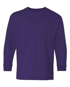 Gildan 5400B - Youth Heavy Cotton Long Sleeve T-Shirt Purple