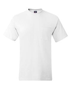 Hanes 5190 - Beefy-T® with a Pocket Blanco