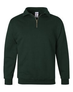 JERZEES 4528MR - NuBlend® SUPER SWEATS® Quarter-Zip Pullover Sweatshirt Forest Green