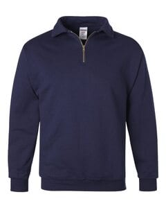 JERZEES 4528MR - NuBlend® SUPER SWEATS® Quarter-Zip Pullover Sweatshirt J. Navy