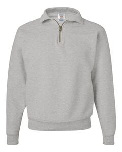 JERZEES 4528MR - NuBlend® SUPER SWEATS® Quarter-Zip Pullover Sweatshirt Oxford