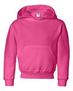 JERZEES 996YR - NuBlend® Youth Hooded Sweatshirt Cyber Pink