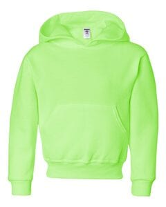 JERZEES 996YR - NuBlend® Youth Hooded Sweatshirt Verde Neón