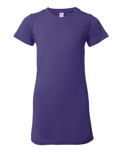 LAT 3616 - Junior Fit Fine Jersey Longer Length T-Shirt Purple