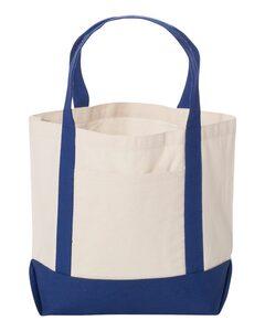 Liberty Bags 8867 - Bolsa pequeña de lona de algodón Seaside Real Azul