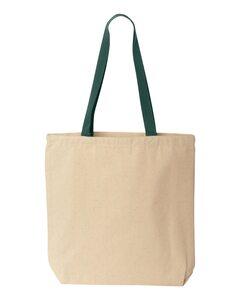 Liberty Bags 8868 - Gusseted 10 Ounce Natural Tote with Colored Handle