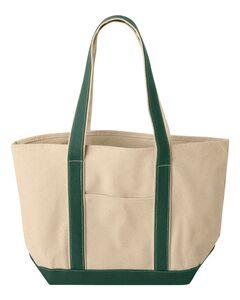 Liberty Bags 8871 - 16 Ounce Cotton Canvas Tote Natural/ Forest