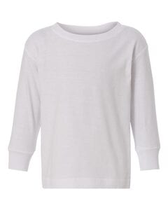 Rabbit Skins 3302 - Fine Jersey Toddler Long Sleeve T-Shirt White