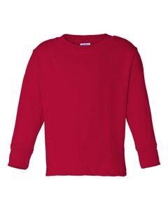 Rabbit Skins 3311 - Toddler Long Sleeve T-Shirt Rojo