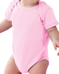 Rabbit Skins 4424 - Fine Jersey Infant Lap Shoulder Creeper Pink