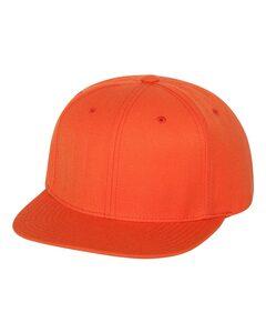Yupoong 6089M - Wool Blend Flat Bill Snapback Cap Orange