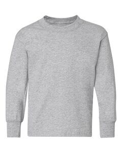 Hanes 5546 - Youth Tagless® Long Sleeve T-Shirt Light Steel