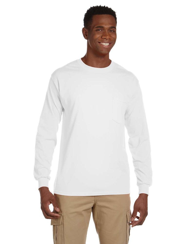 Gildan G241 - Ultra Cotton® 6 oz. Long-Sleeve Pocket T-Shirt